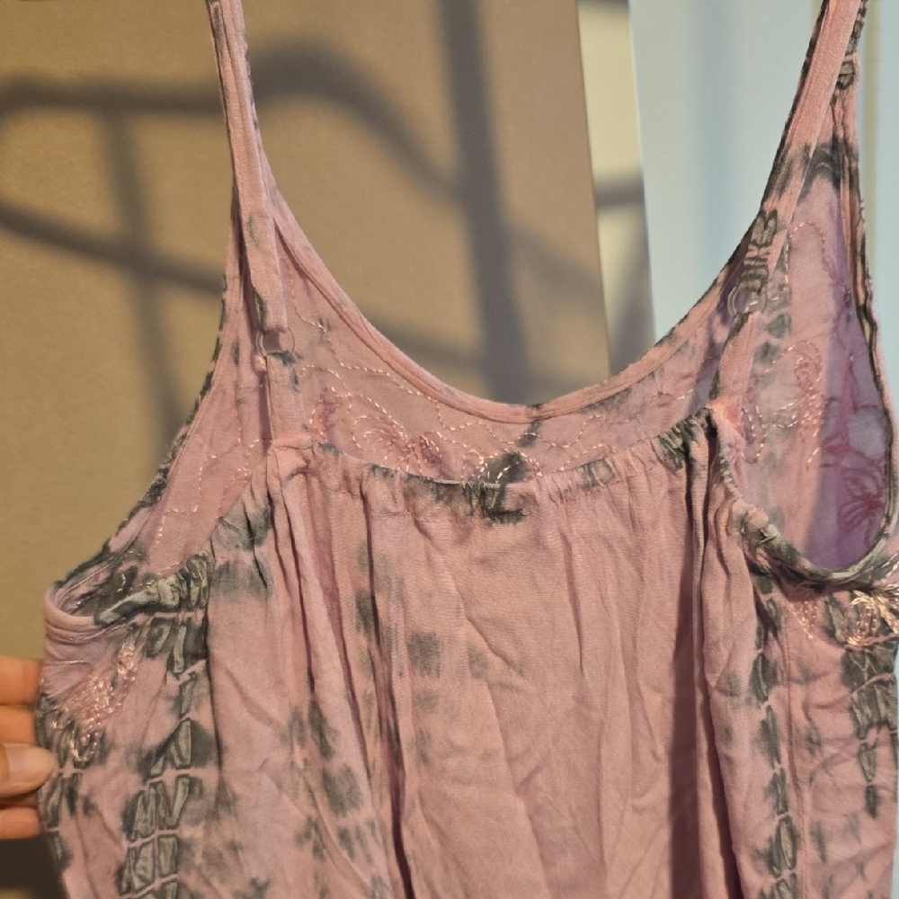 India Boutique Pink and Gray Maxi Dress - Picture 5 of 6